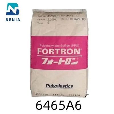 Το γυαλί ρητίνης 65% Polyplastics ΜΑΔ Durafide 6465A6 PolyphenyleneSulfide ενίσχυσε το βαθμό UL94 V0 όλο το χρώμα