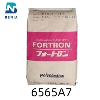 Το γυαλί ρητίνης 65% Polyplastics ΜΑΔ Durafide 6565A7 PolyphenyleneSulfide ενίσχυσε το βαθμό UL94 V0 όλο το χρώμα