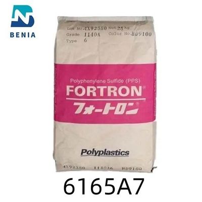 Το γυαλί ρητίνης 65% Polyplastics ΜΑΔ Durafide 6165A7 PolyphenyleneSulfide ενίσχυσε το βαθμό UL94 V0 όλο το χρώμα