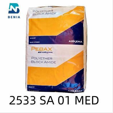 Arkema Pebax 2533 SA 01 MED θερμοπλαστικός σβόλος της Virgin εφαρμογών ελαστομερούς ιατρικός όλο το χρώμα