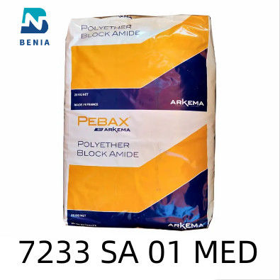 Arkema Pebax 7233 SA 01 MED θερμοπλαστικός σβόλος της Virgin εφαρμογής ελαστομερούς ιατρικός όλο το χρώμα