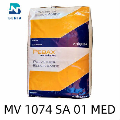 Arkema Pebax MV 1074 SA 01 MED θερμοπλαστικός σβόλος της Virgin εφαρμογής ελαστομερούς ιατρικός όλο το χρώμα