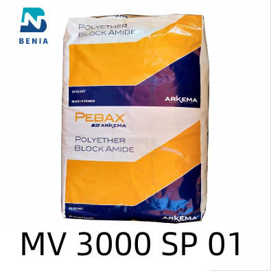 Arkema Pebax MV 3000 SP 01 θερμοπλαστικός ελαστομερούς σβόλος της Virgin ταινιών αδιάβροχος όλο το χρώμα