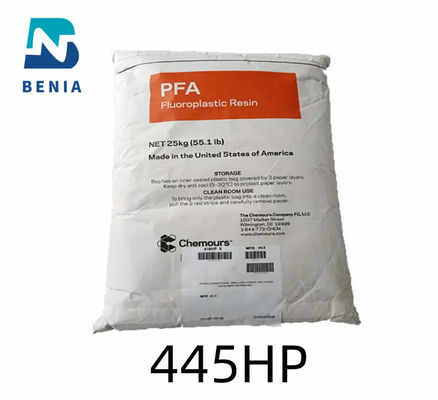 Ντουπόντ PFA 445HP Perfluoroalkoxy PFA Φόρμα Πελετών Φθοροπλαστικής ρητίνης για επένδυση σωλήνων