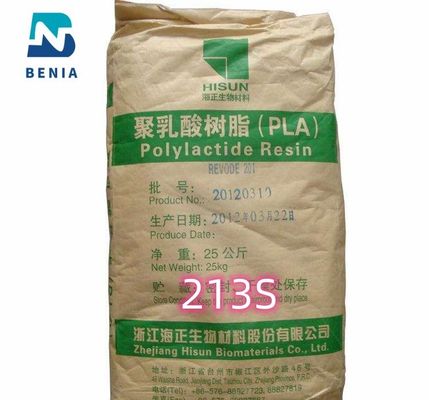 HISUN PLA Resin REVODE 213S Πολυγαλακτικό οξύ Βιολογικά πλαστικά πλαστικά για βιοδιασπώμενα